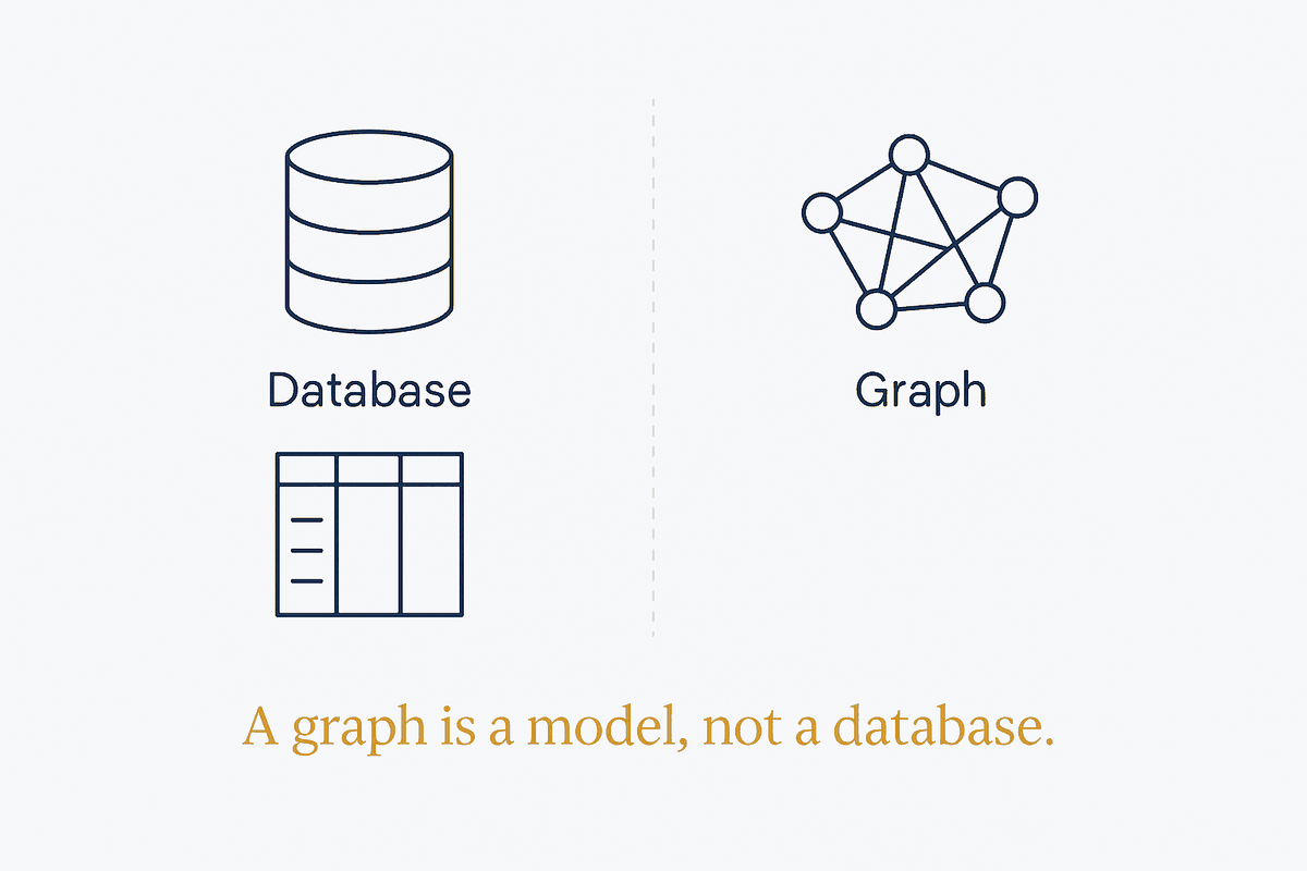 A Graph Is a Model, Not a Database