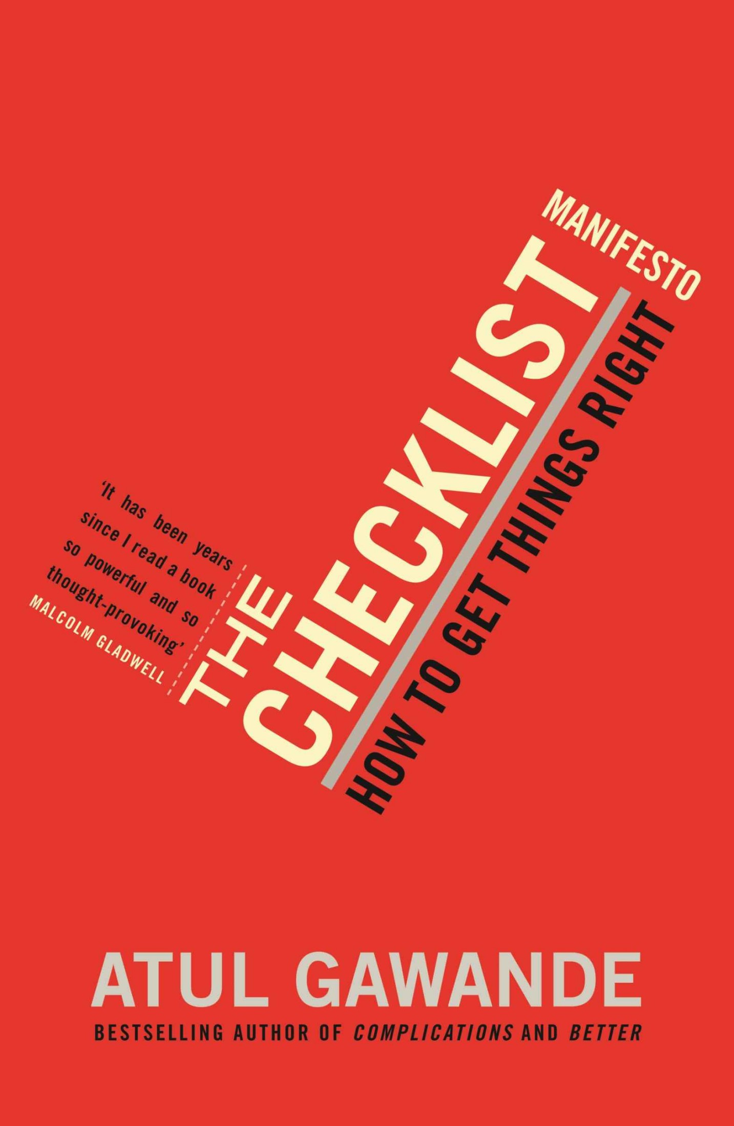 The Checklist Manifesto cover