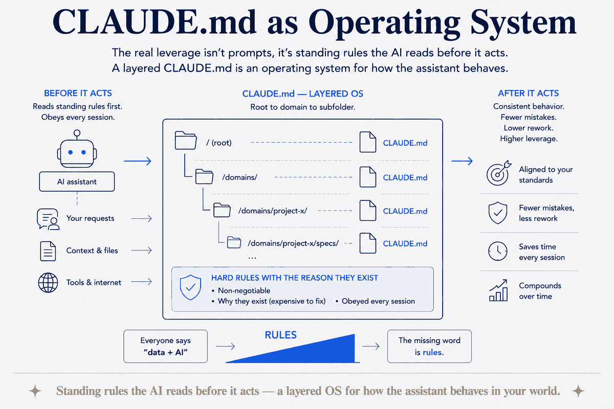 CLAUDE.md as Operating System