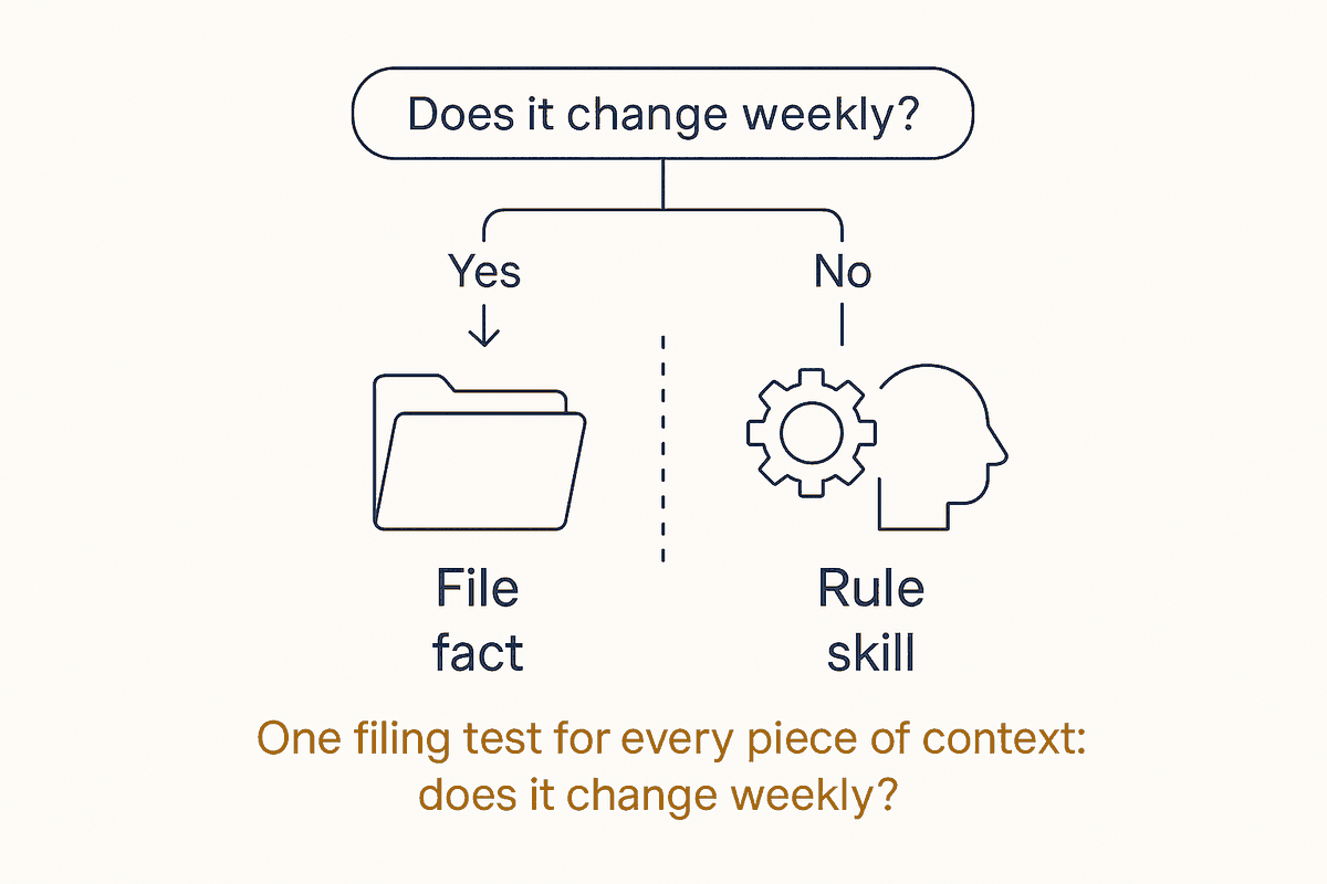 Files for Facts, Skills for Behavior