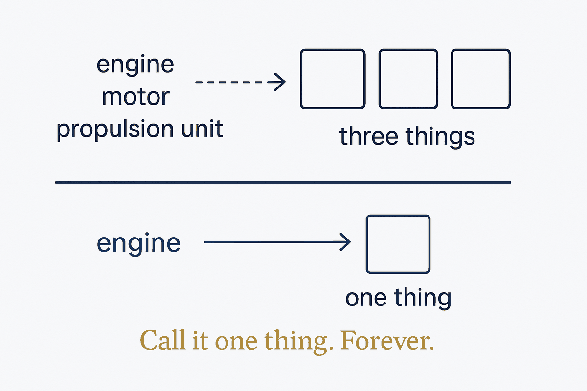 One Term, One Meaning