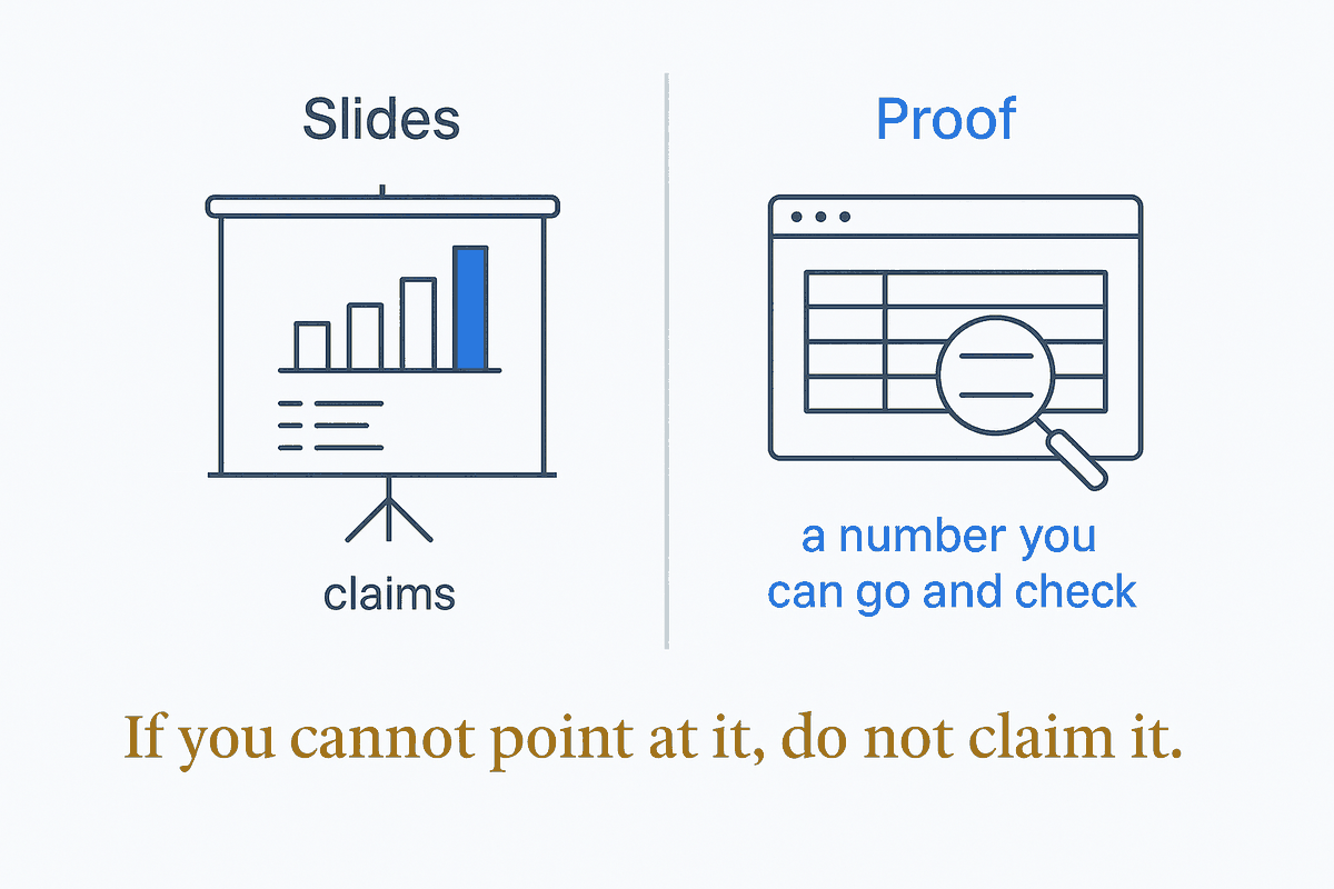 Proof, Not Slides