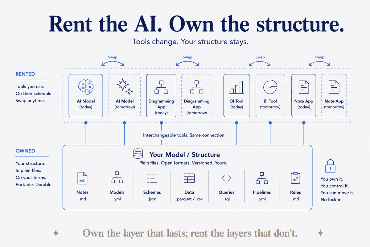 Rent the AI; Own the Structure