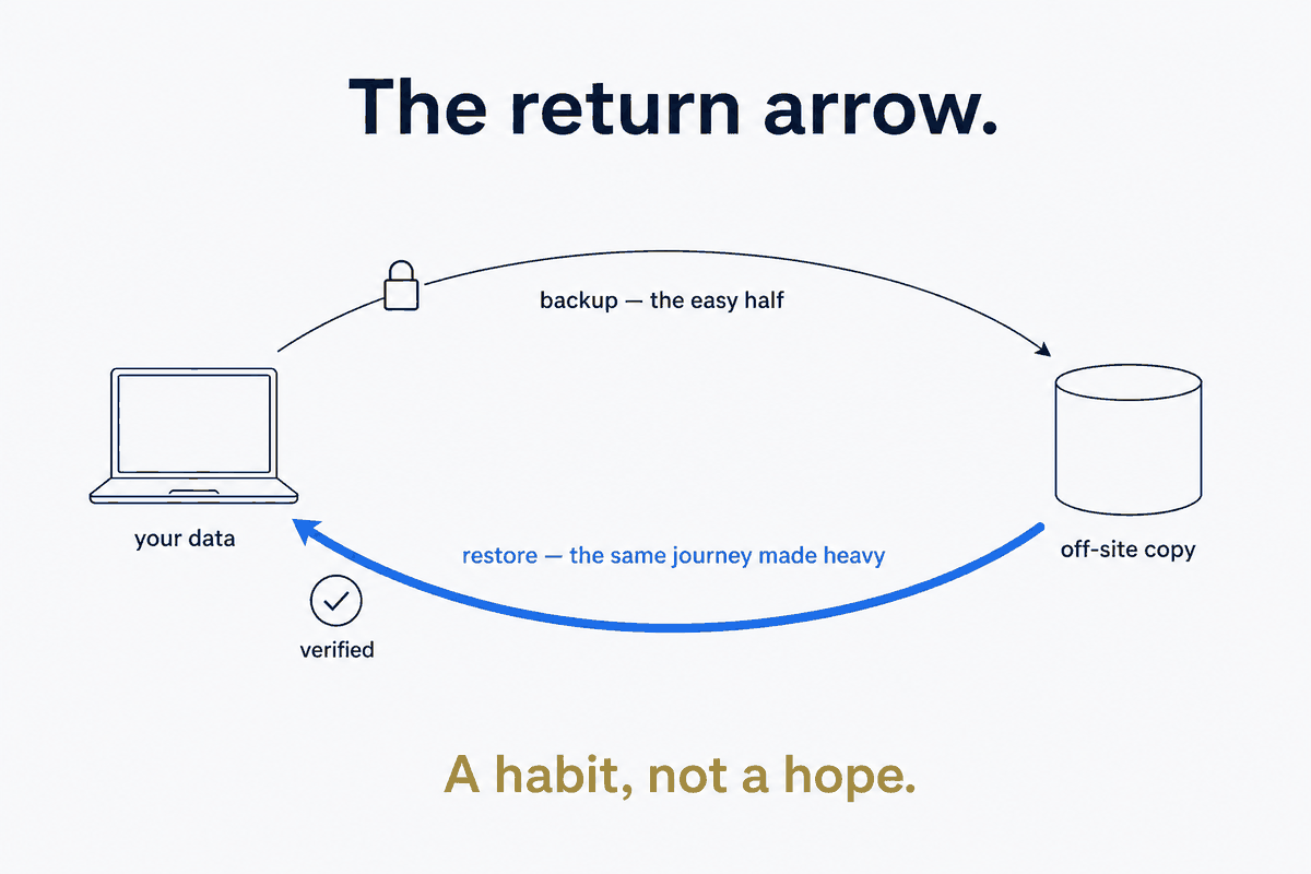 Restic + Hetzner for Personal Backup — and the Restore-Test That Makes It Real