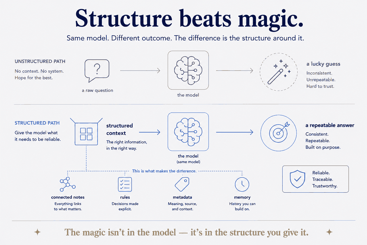 Structure Beats Magic