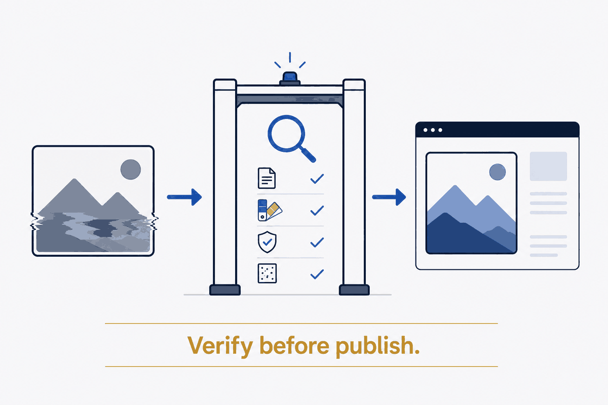 The Image-Integrity Gate: I Caught My Own Site Faking It