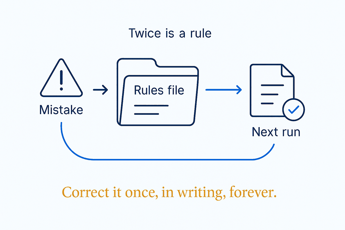 The Mistakes File