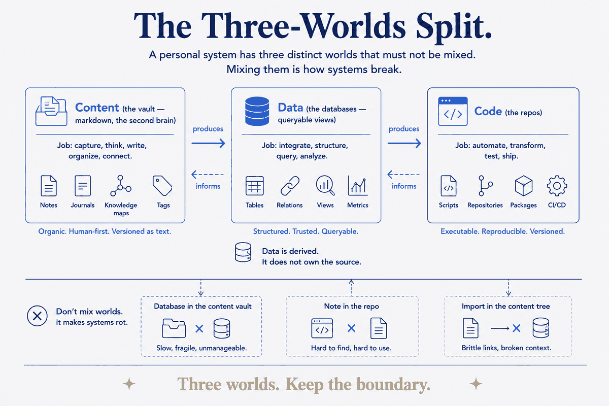 The Three-Worlds Split