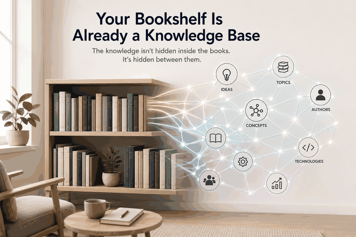 Your Bookshelf Is Already a Knowledge Base (You Just Can't Query It Yet)